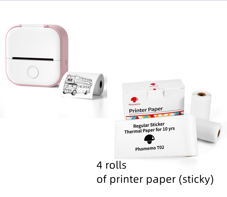 Portable Mini Thermal Label Printer