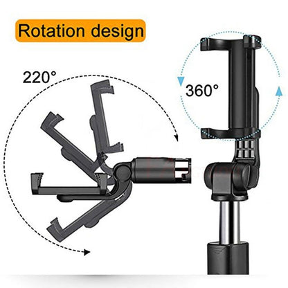 Tripod Selfie Stick Mobile Universal Live Triangle